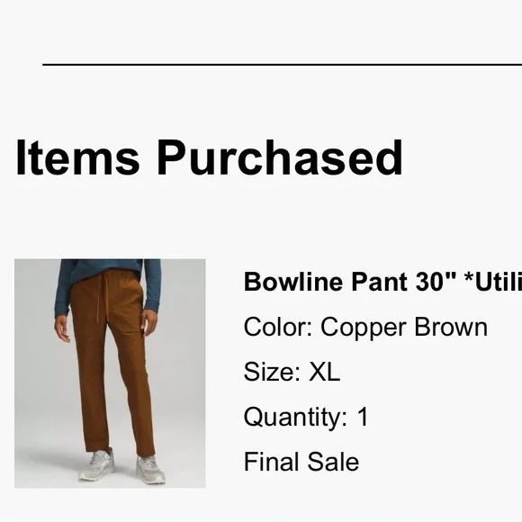 Men's Brown Casual Pants - Picture 2 of 2
